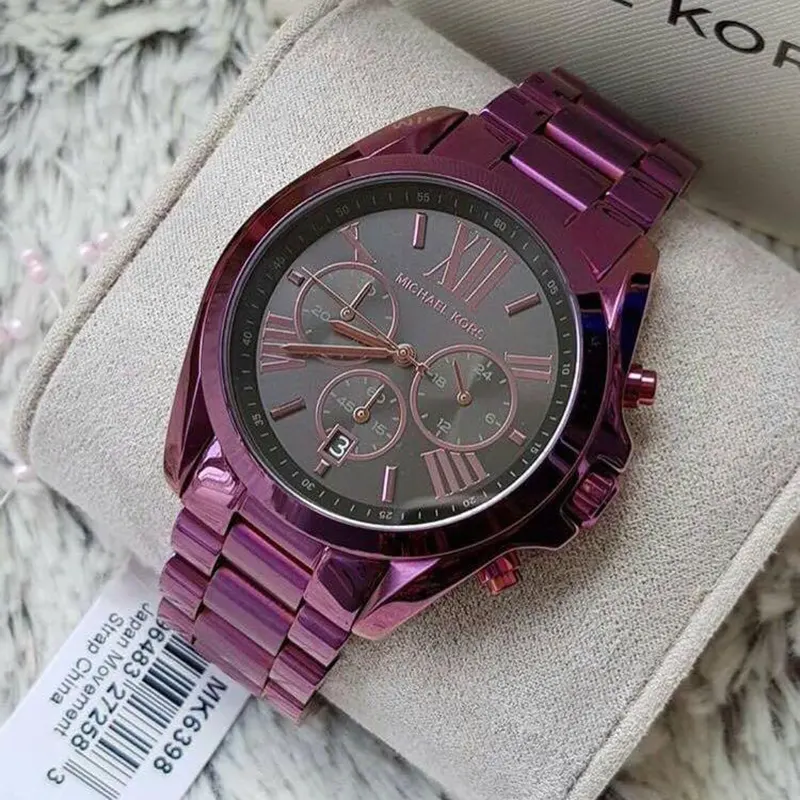 Michael kors plum watch sale